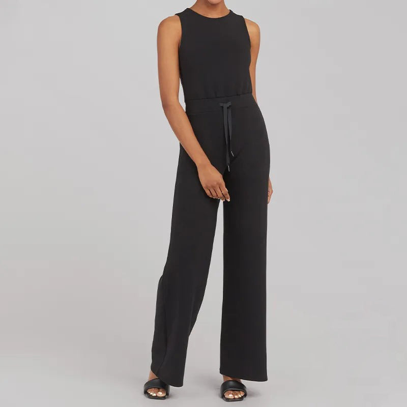 Sanna - Mouwloze effen jumpsuit