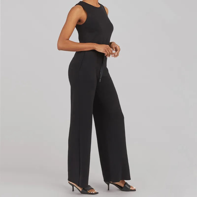 Sanna - Mouwloze effen jumpsuit