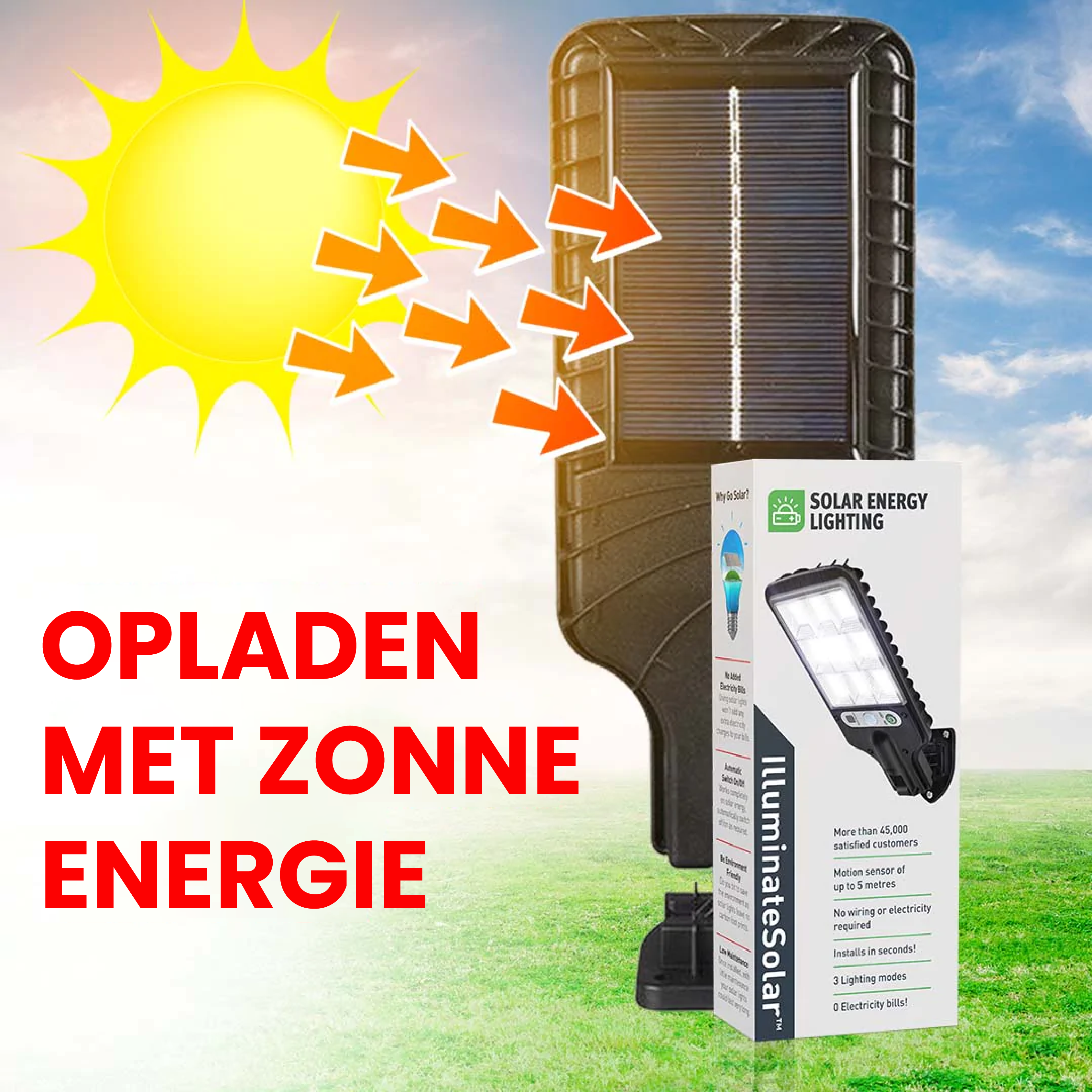 Enlightsolar™- De Ultieme Led-straatlantaarn Op Zonne-energie